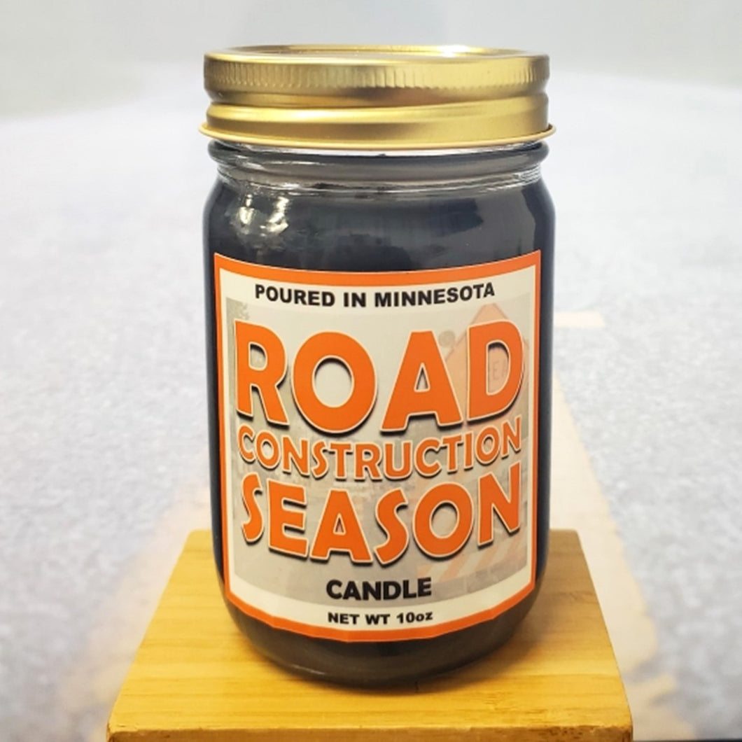 Road Construction Season Minnesota Candle